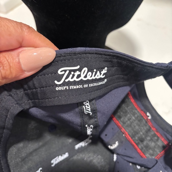 Titleist Tour Breezer Rope Golf Hat Adjustable Cap Excellent Condition Blue - Picture 7 of 7